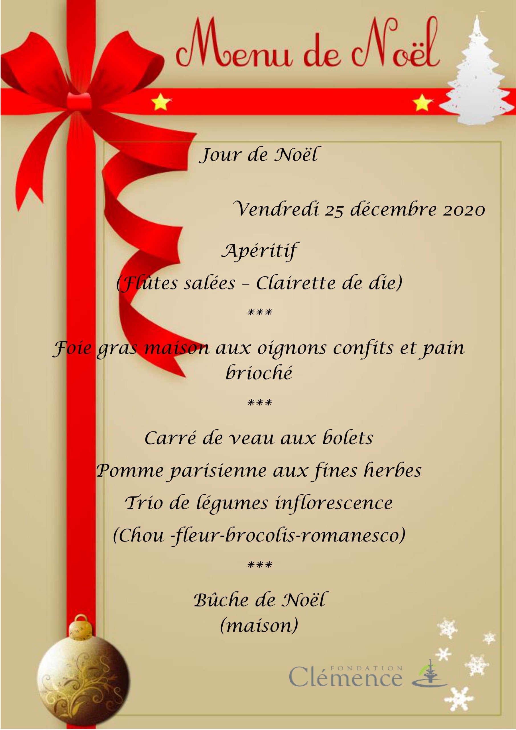 20201225 Menu Noël