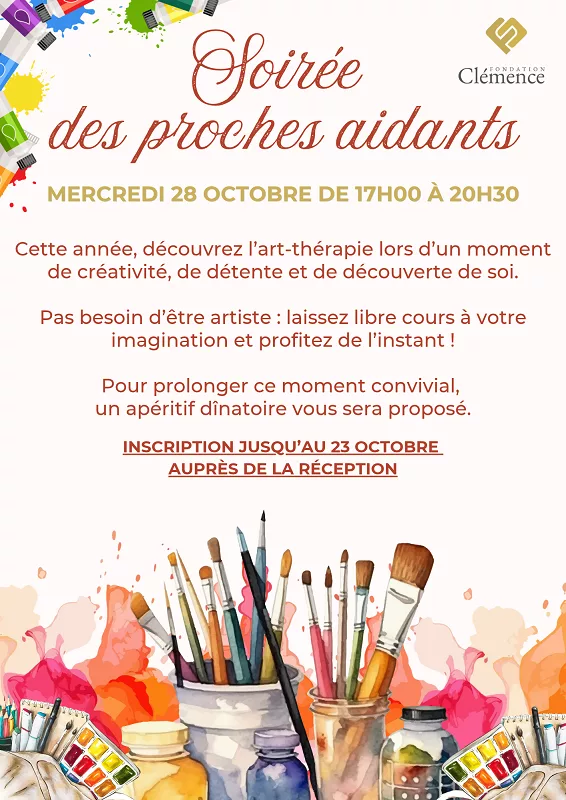 Fondation Clémence - Affiche soiree des proches aidants 2026